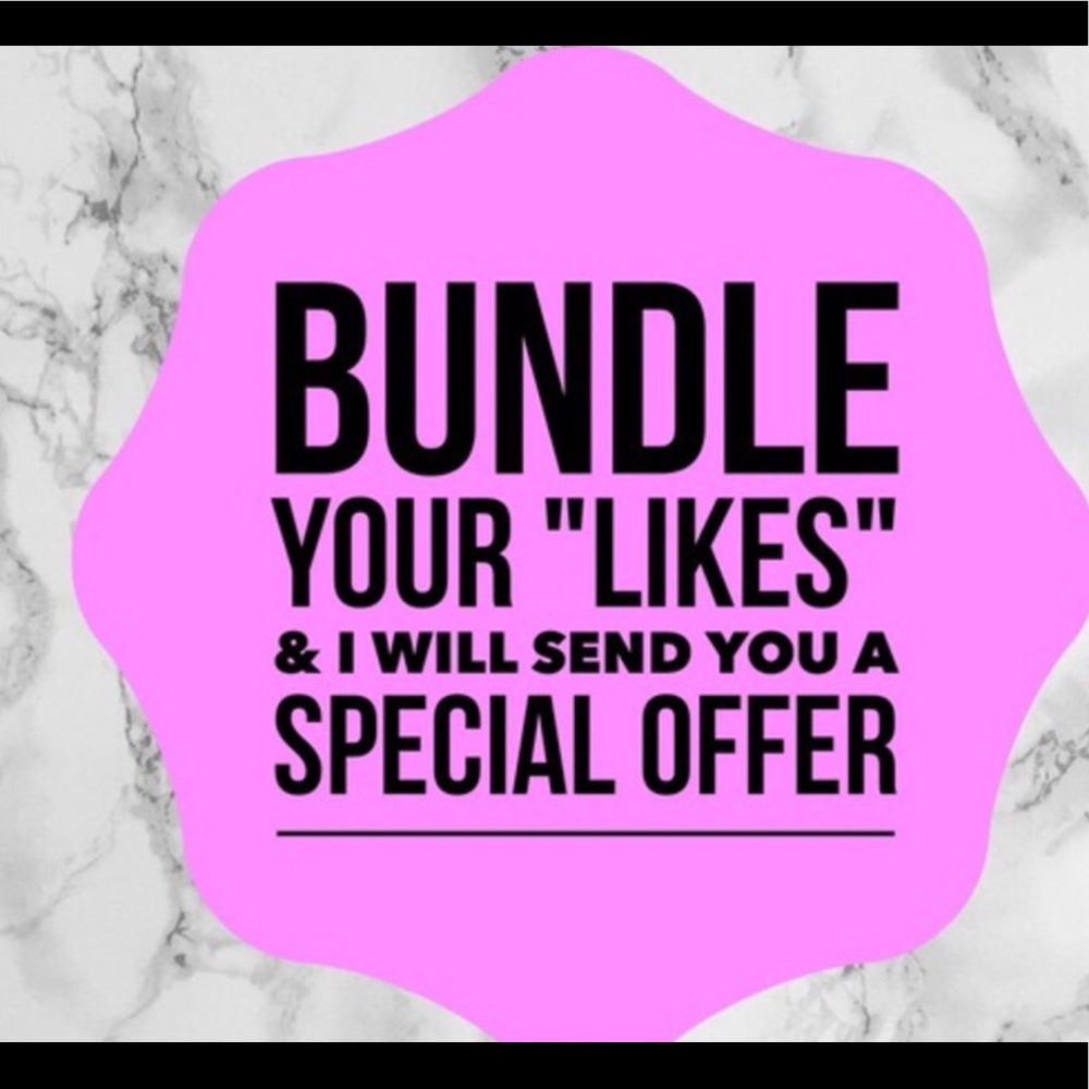 Feel free to bundle for special savings!!